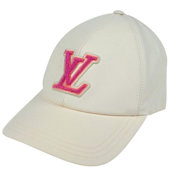 Louis Vuitton Cap LV Signature Hat Cap Cotton Beige